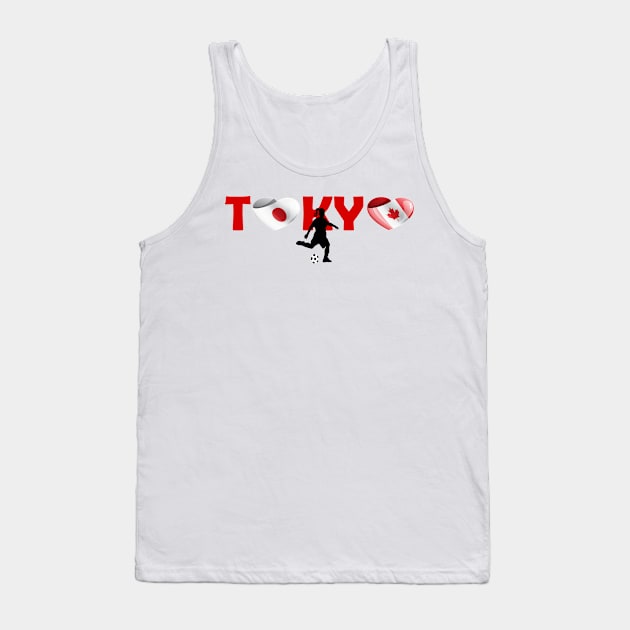 Sports games in Tokyo: Football team from Canada (CA) Tank Top by ArtDesignDE